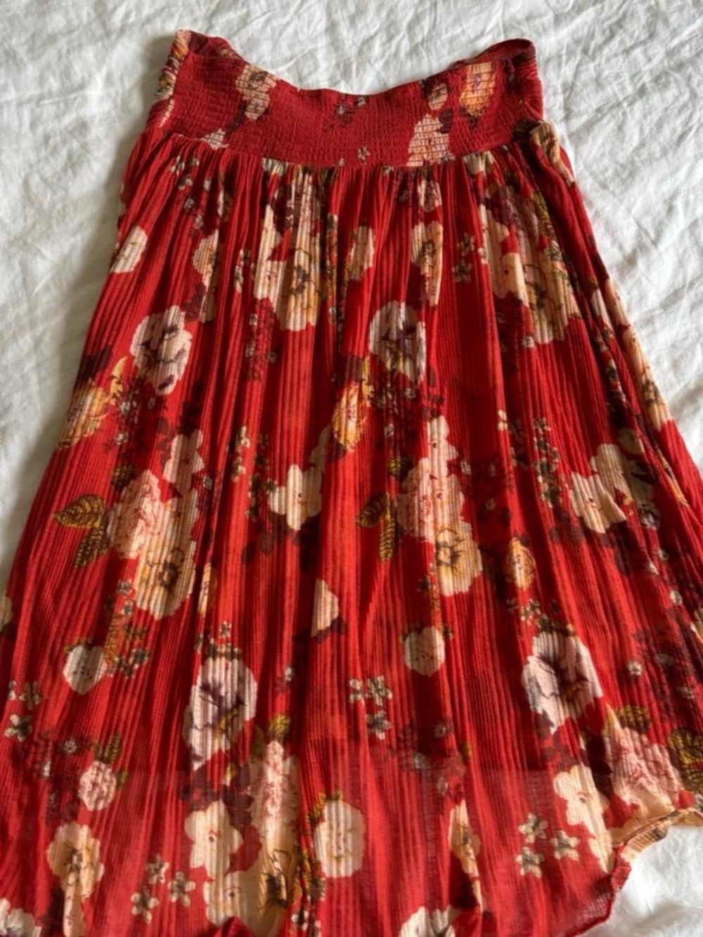 Free People Strapless Floral Hi-Low Tunic Tube Top Sz Medium - Picture 7 of 8